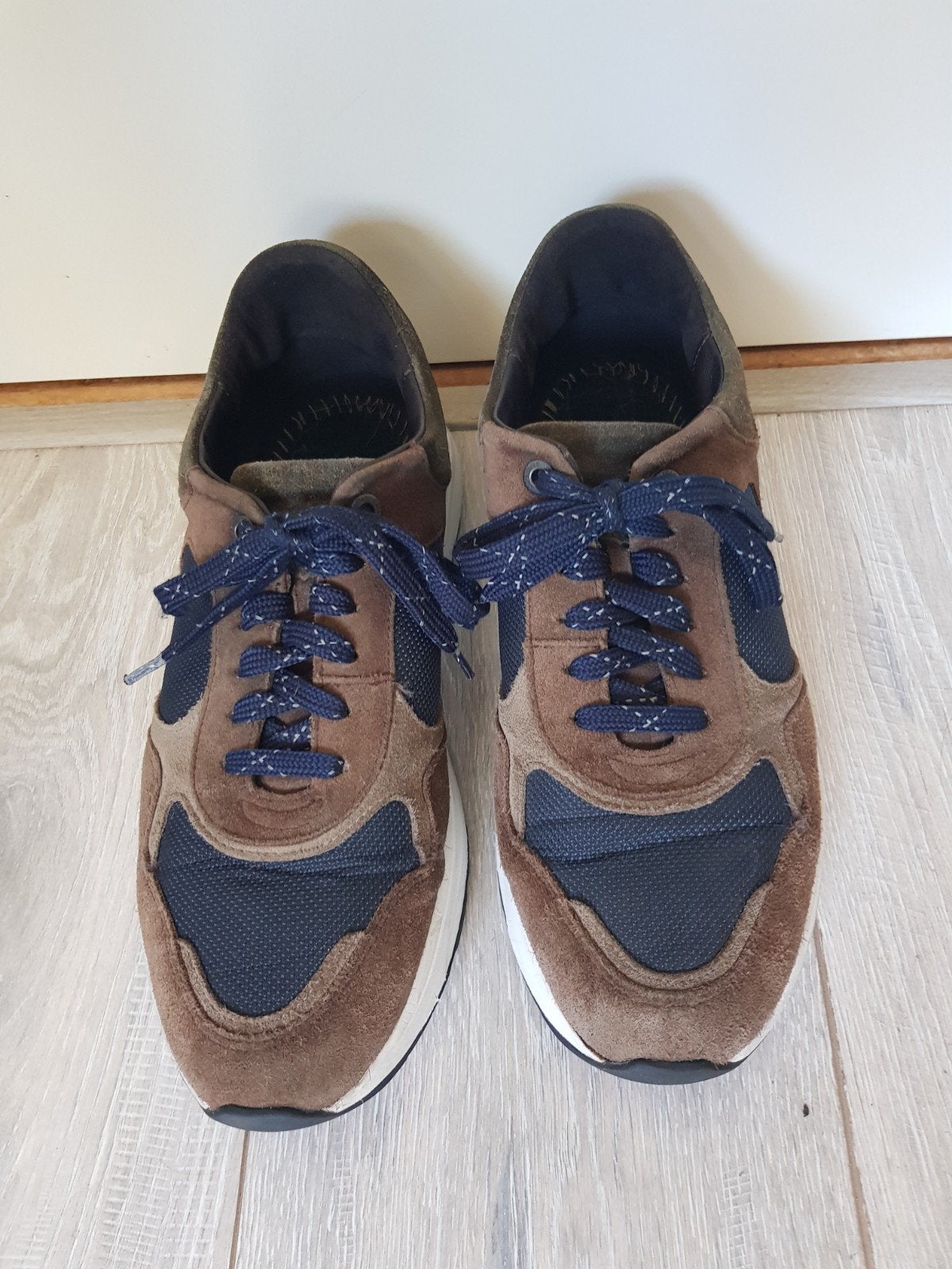 Xsensible sneakers 44 H bruin-blauw, Bruin, Ophalen of Verzenden, Xsensible, Sneakers of Gympen
