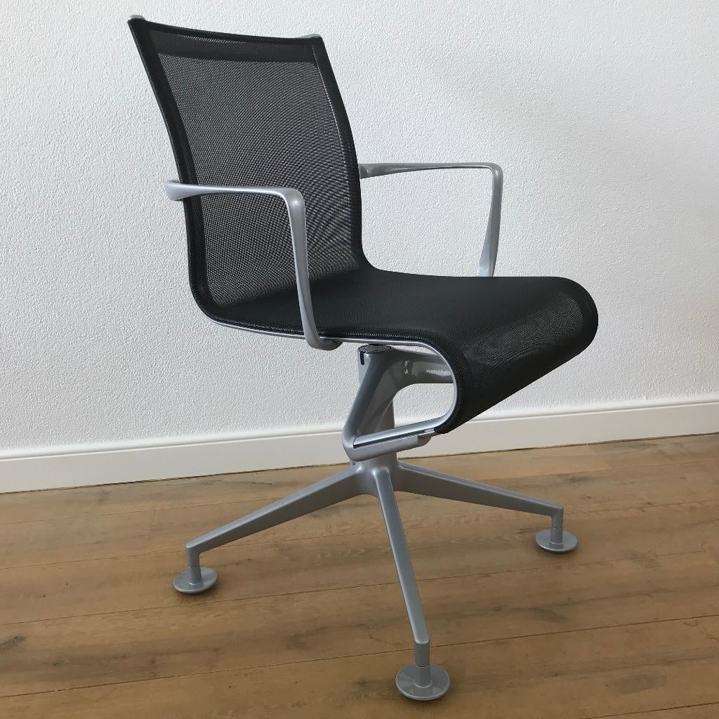 IZGS Alias Meetingframe 437 design stoel grijs modern, Ophalen of Verzenden, Zo goed als nieuw, Nvt, Grijs