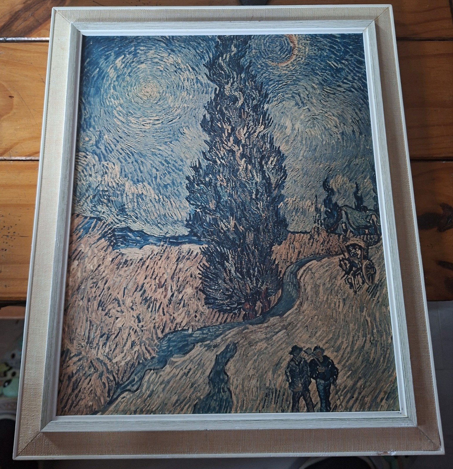 Vincent van Gogh - Cypres met ster, St. Rémy, 1890, Antiek en Kunst, Ophalen of Verzenden