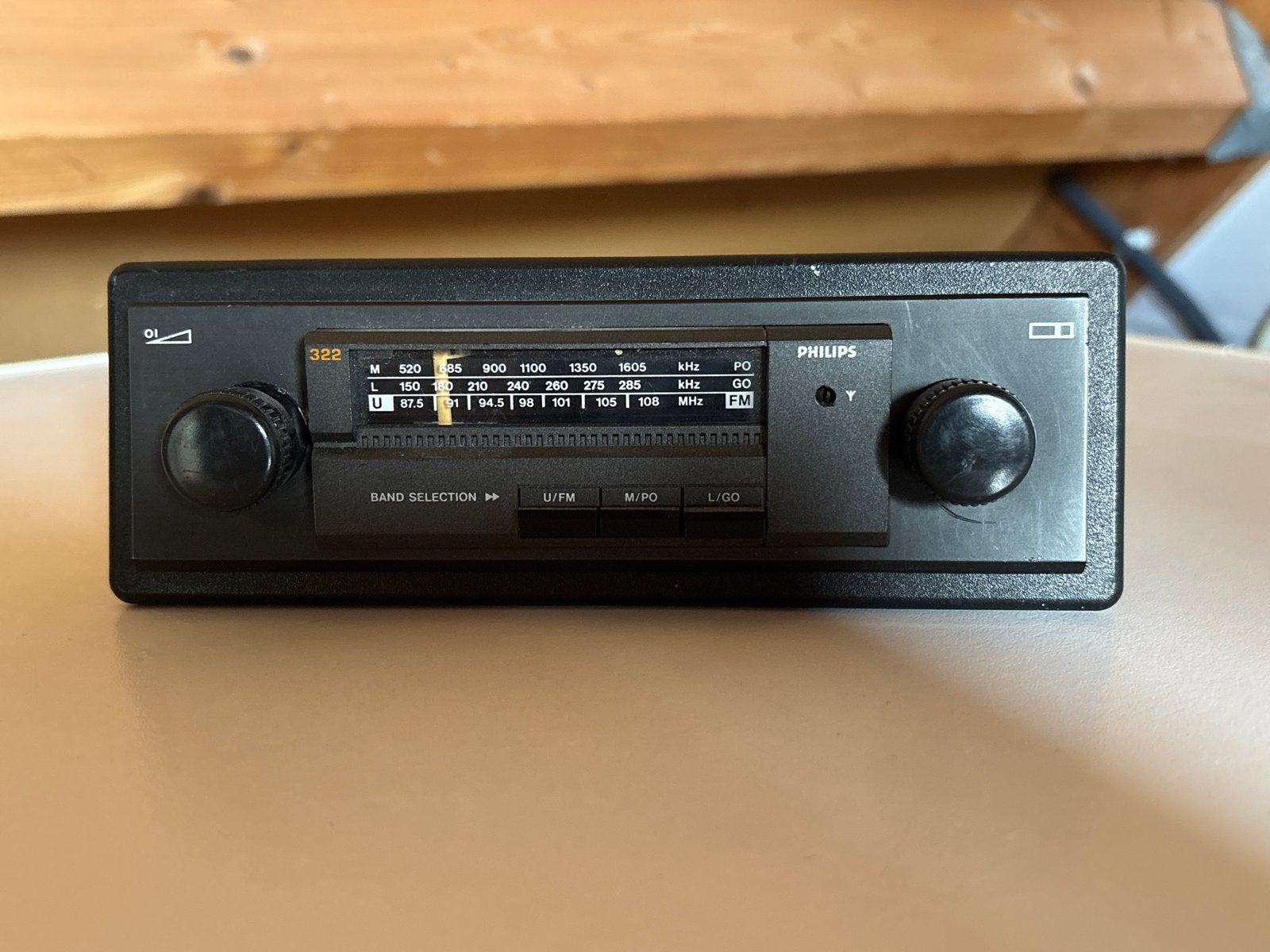 Philips 322 autoradio - Vintage model, Ophalen of Verzenden, Gebruikt