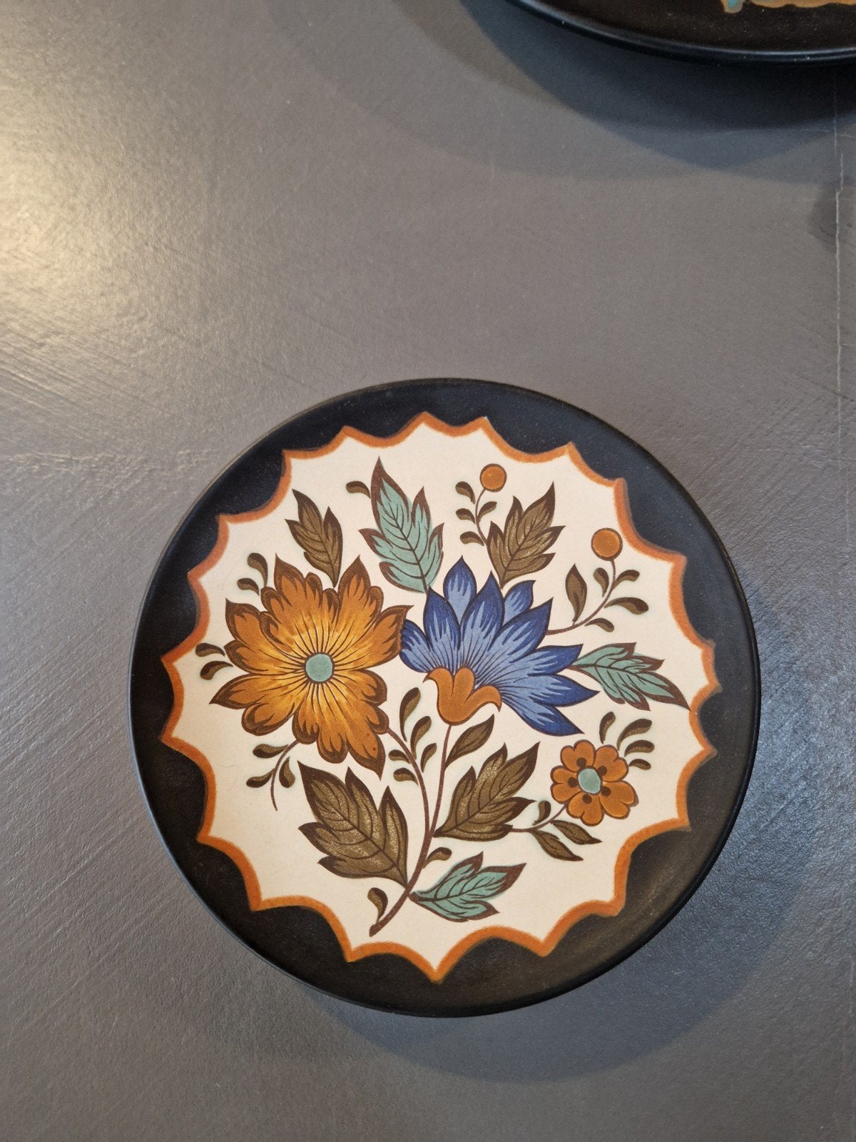 Vintage Flora Gouda Wandbord - Keramiek, 14cm, Antiek en Kunst, Ophalen