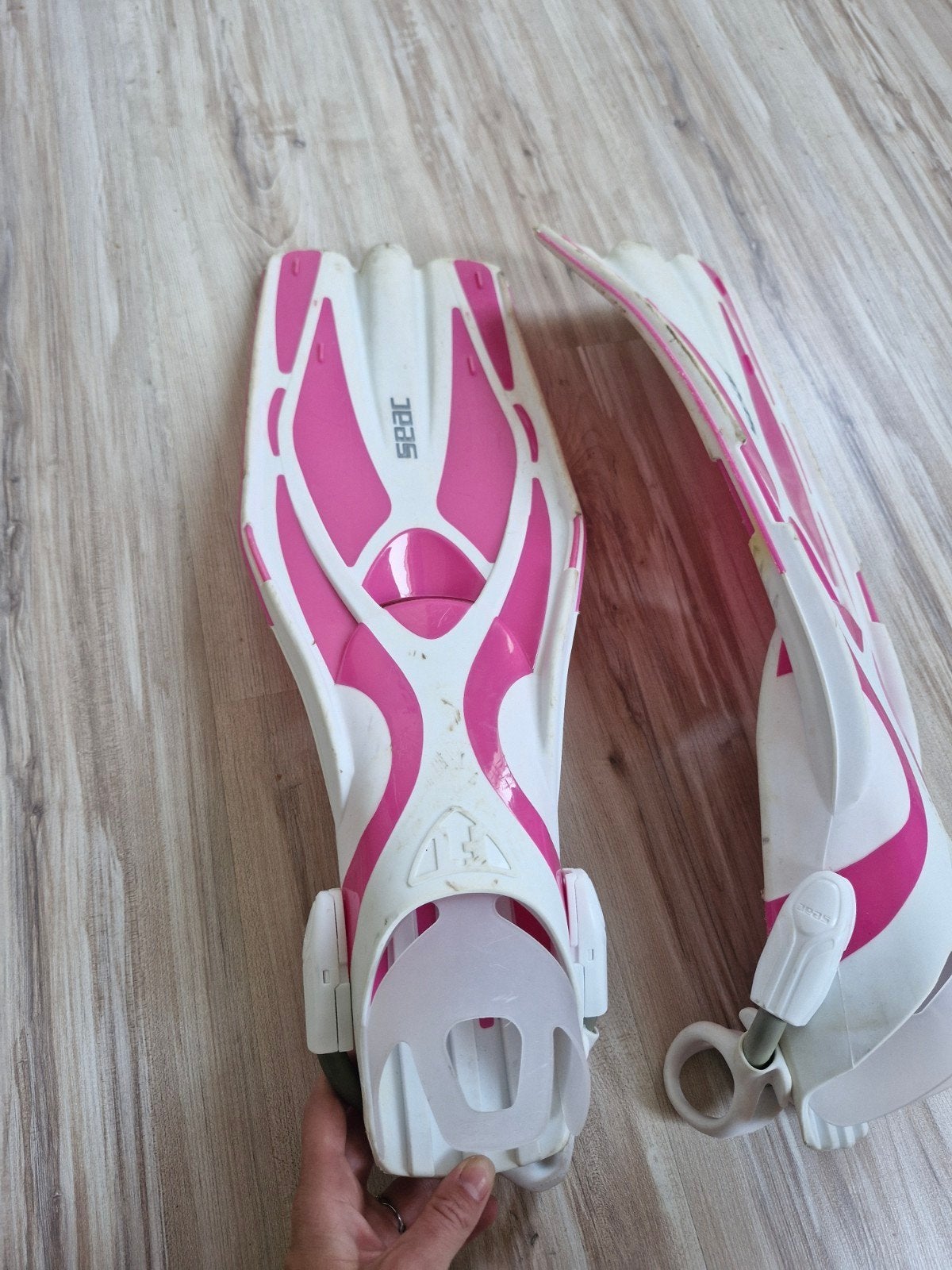Seac vinnen roze - Weinig gebruikt, ideaal voor duiken, Watersport en Boten, Ophalen of Verzenden