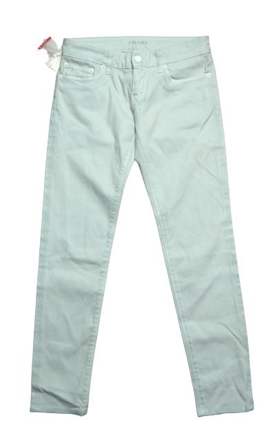 Nieuwe Prada jeans, spijkerbroek, Pale, mint groen, Mt. S, Overige kleuren, Prada, Verzenden, Nieuw