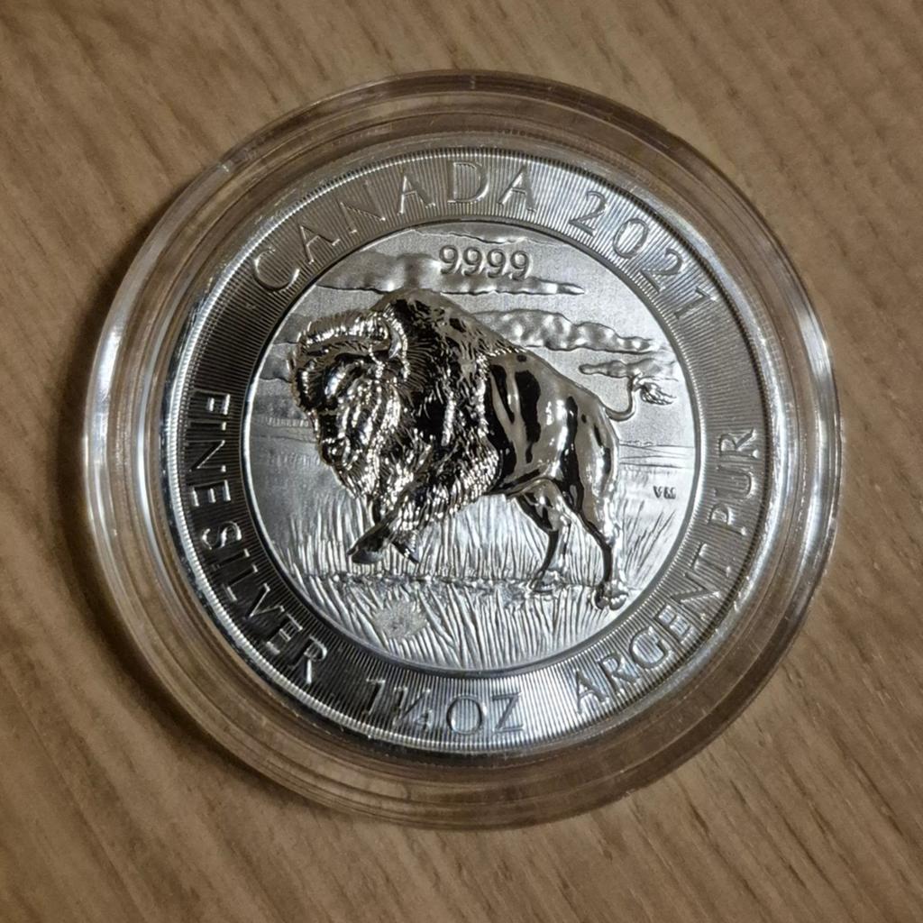 1.25 oz zilver Canada Buffalo 2021, Ophalen of Verzenden, Zilver