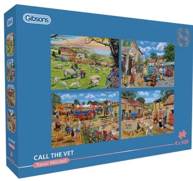 Gibsons - Call the Vet - 4x500 stukjes, Ophalen of Verzenden, 500 t/m 1500 stukjes, Nieuw, Legpuzzel