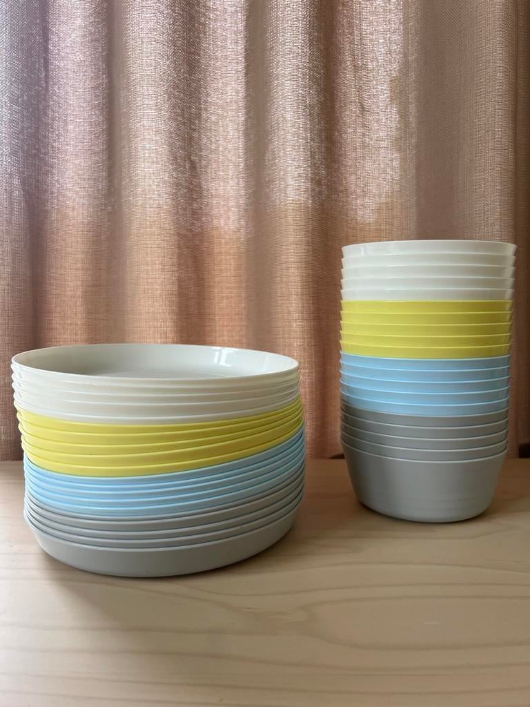 IKEA Kalas schaaltjes en borden set, Overige materialen, Ophalen of Verzenden, Zo goed als nieuw, Bord(en)