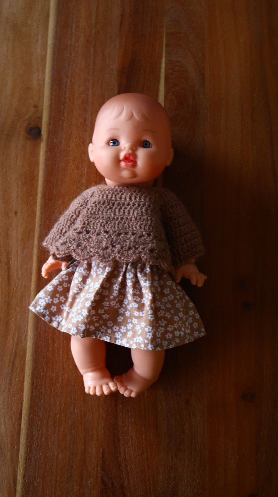 Poppenkind setje bruin, Ophalen of Verzenden, Poppenhuis