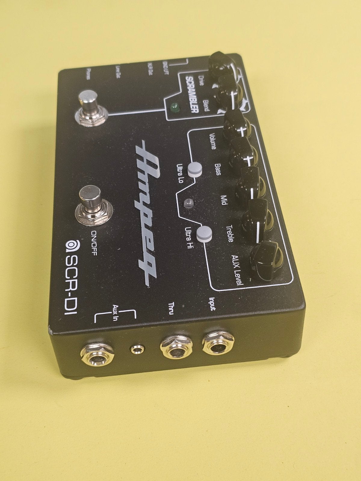 Ampeg SCR-DI Bass DI met Scrambler Overdrive, Ampeg, Ophalen of Verzenden, Niet van toepassing, product is tweedehands., Niet van toepassing, product is tweedehands.