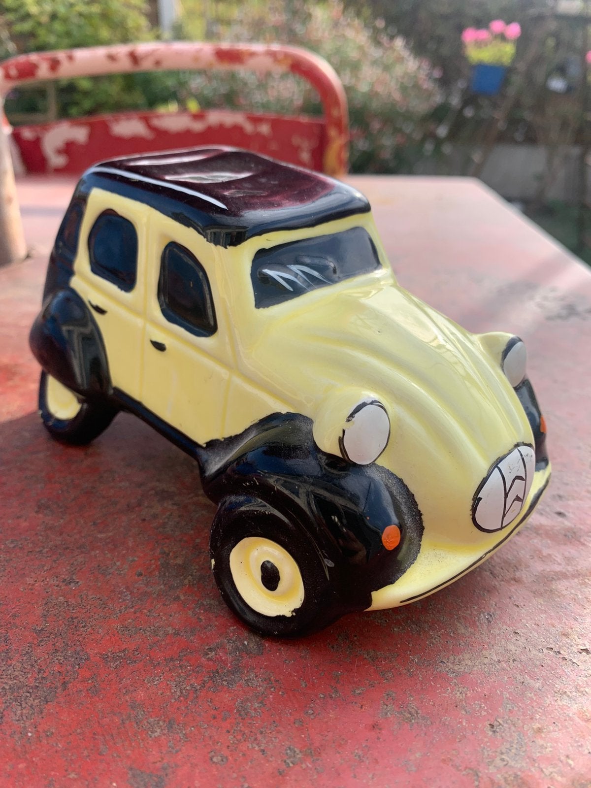 Citroën 2cv dolly keramieken spaarpot, Ophalen of Verzenden