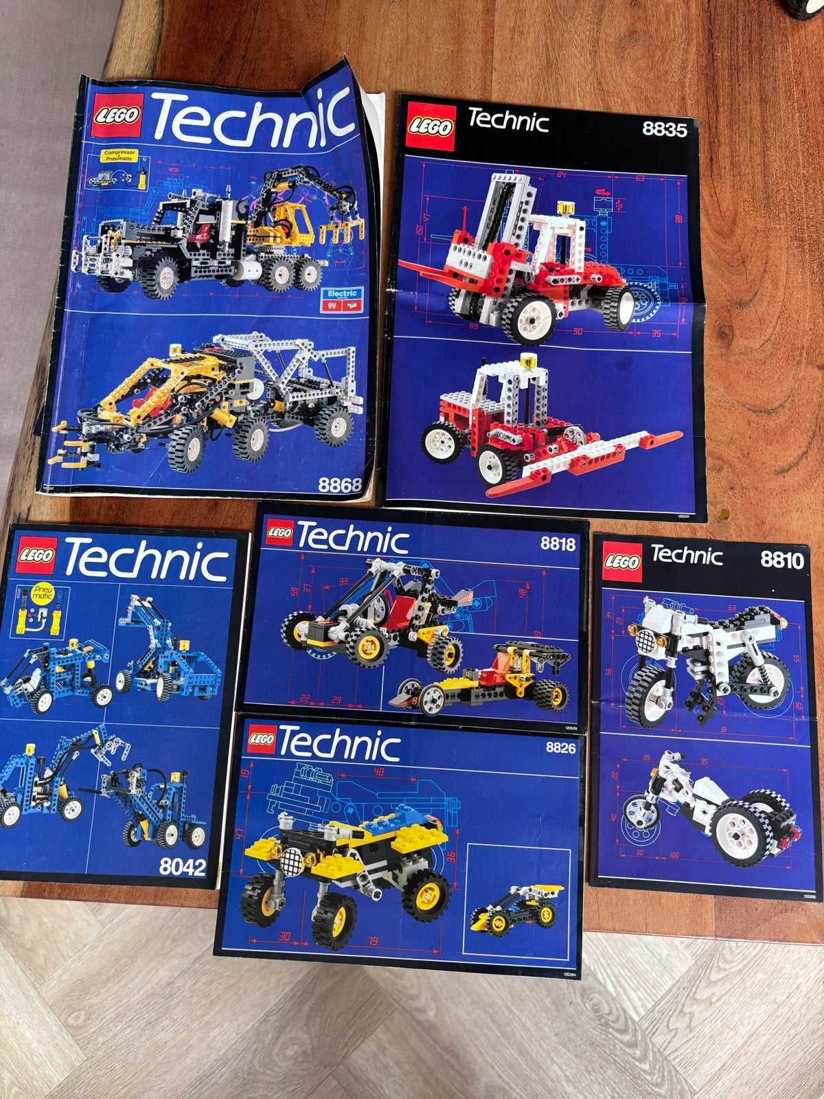 Vintage LEGO Technic Collectie met Handleidingen, Ophalen of Verzenden, Gebruikt