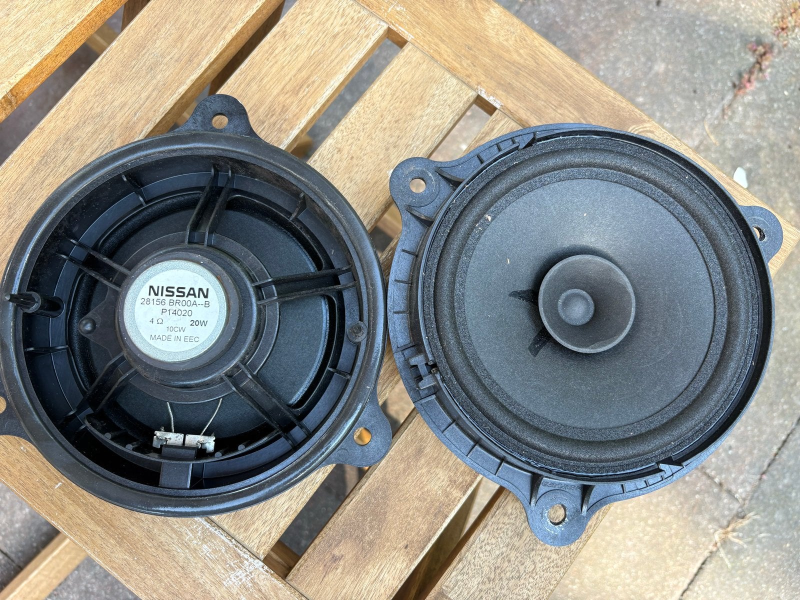 Nissan/Renault auto luidsprekers 28156 BR00A-B P14020, Auto diversen, Ophalen of Verzenden, Gebruikt