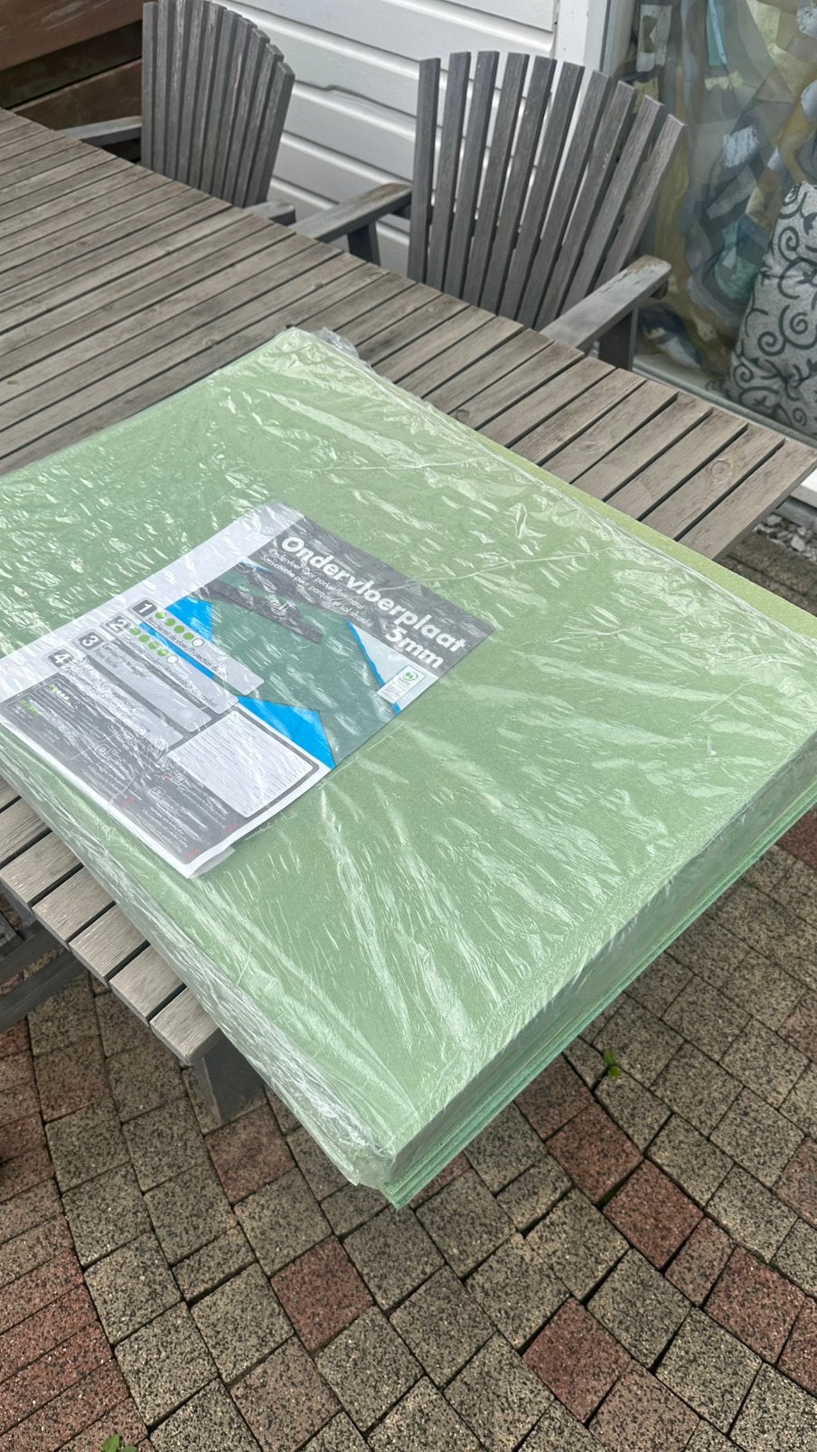 Ondervloerplaat 5 mm, Tuin en Terras, Overkappingen, Ophalen of Verzenden, Zo goed als nieuw