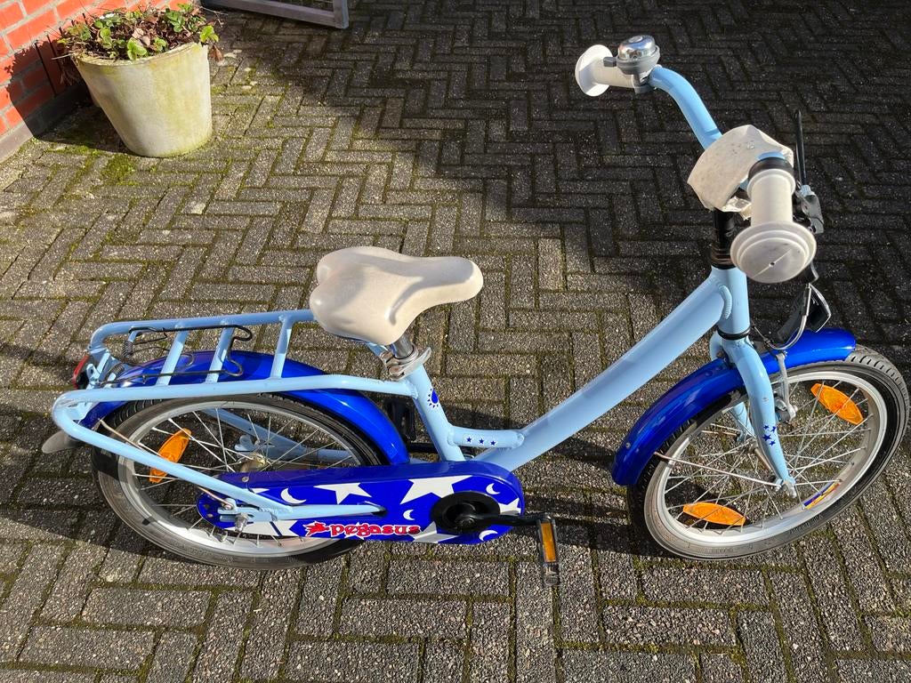 Kinderfiets 18 inch - Blauw, Fietsen en Brommers, Fietsen | Kinderfietsjes, Ophalen, Gebruikt, 16 tot 20 inch