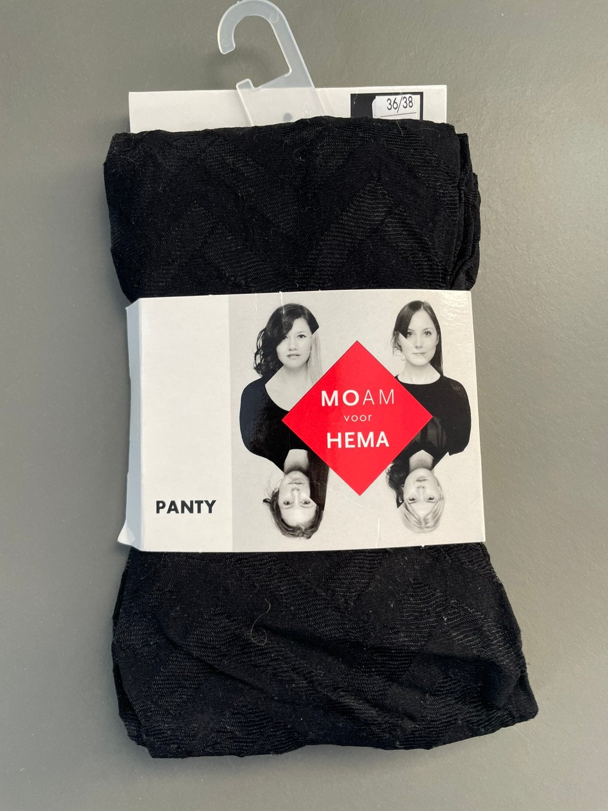 Panty met patroon van Hema maat 36/38, Maat 36/38 (S), Zwart, Nieuw, Ophalen of Verzenden
