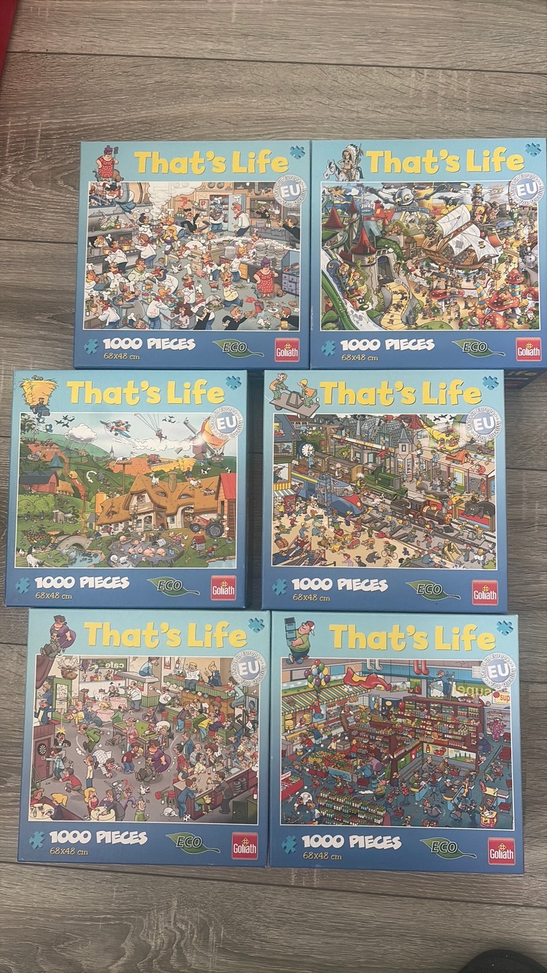Puzzel thats life goliath, Ophalen of Verzenden, 500 t/m 1500 stukjes, Zo goed als nieuw, Legpuzzel