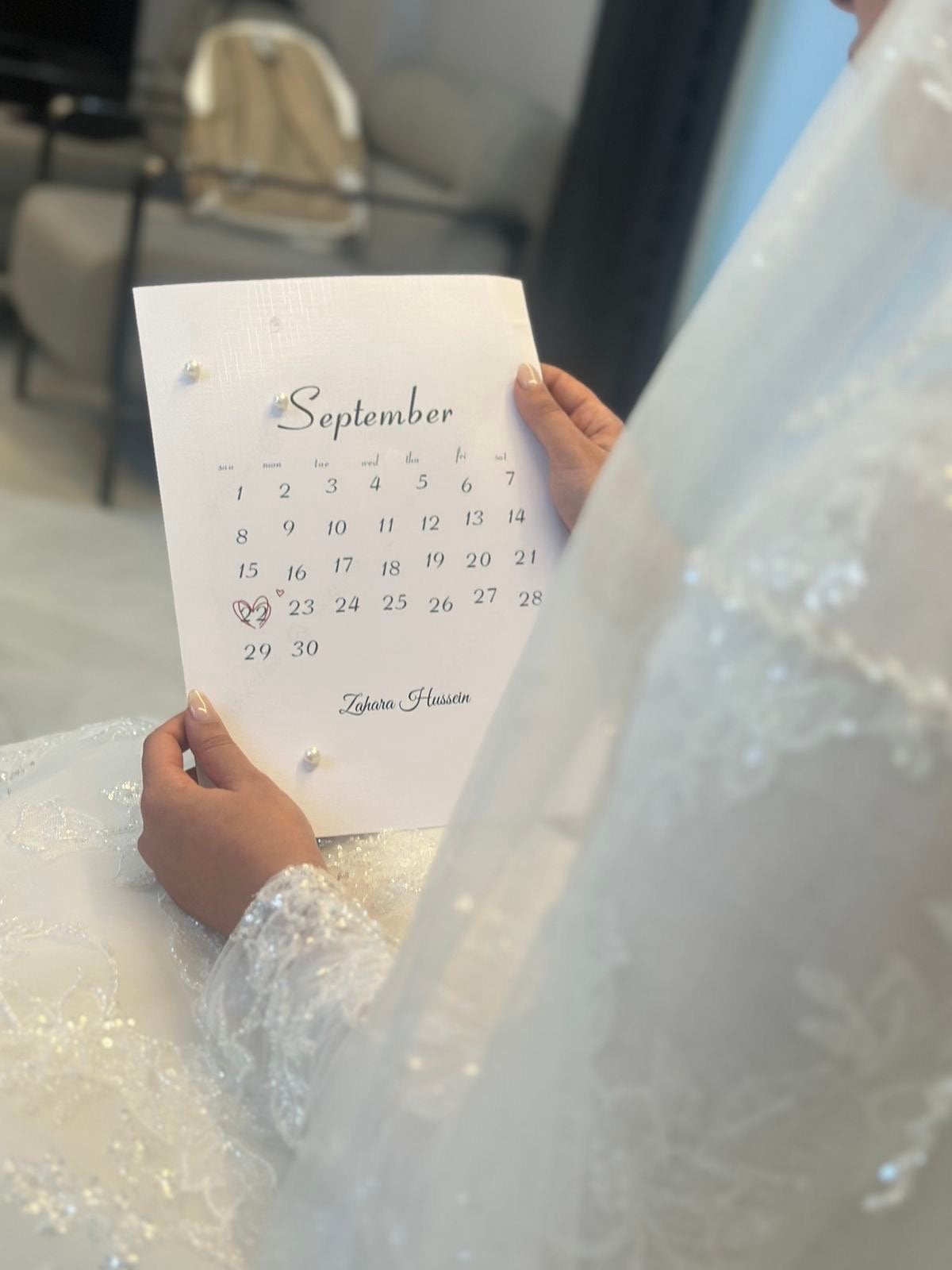 gepersonaliseerde kalender met speciale datum, Ophalen of Verzenden, Maandkalender, Nieuw