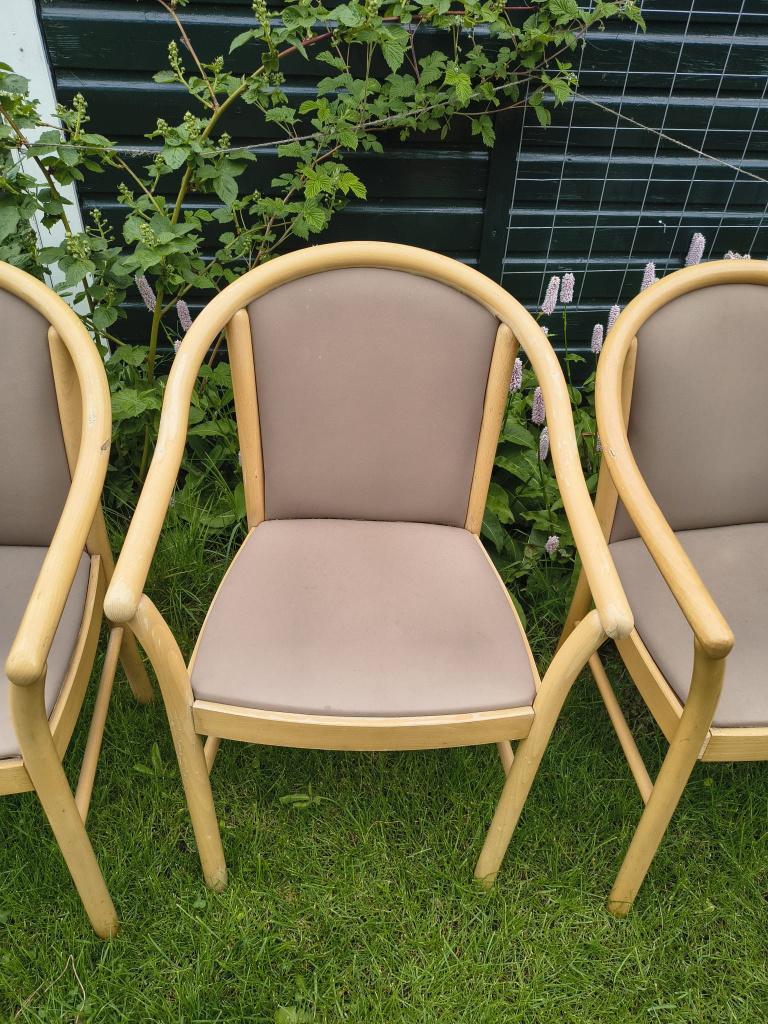 Zes eettafel / wachtkamer stoelen, Huis en Inrichting, Stoelen, Ophalen, Gebruikt, Overige kleuren, Vijf, Zes of meer stoelen