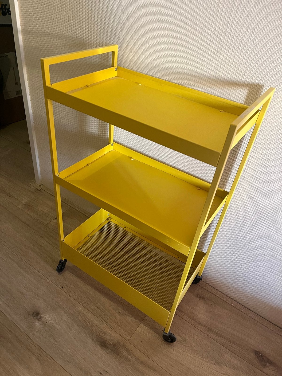 IKEA Nissafors roltafel/trolley Retro geel (Limited Edition), Ophalen, Gebruikt