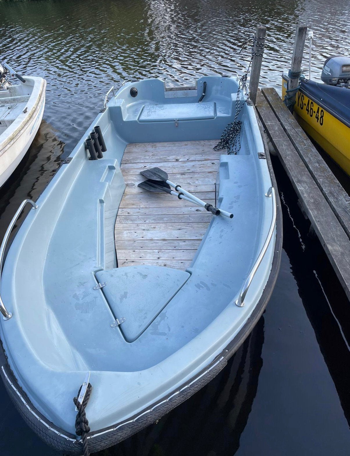 Mooie Sloep 4.00m met 6PK Mercury motor – Vaarklaar!, Watersport en Boten, Ophalen, Gebruikt, 4 m, Kussenset
