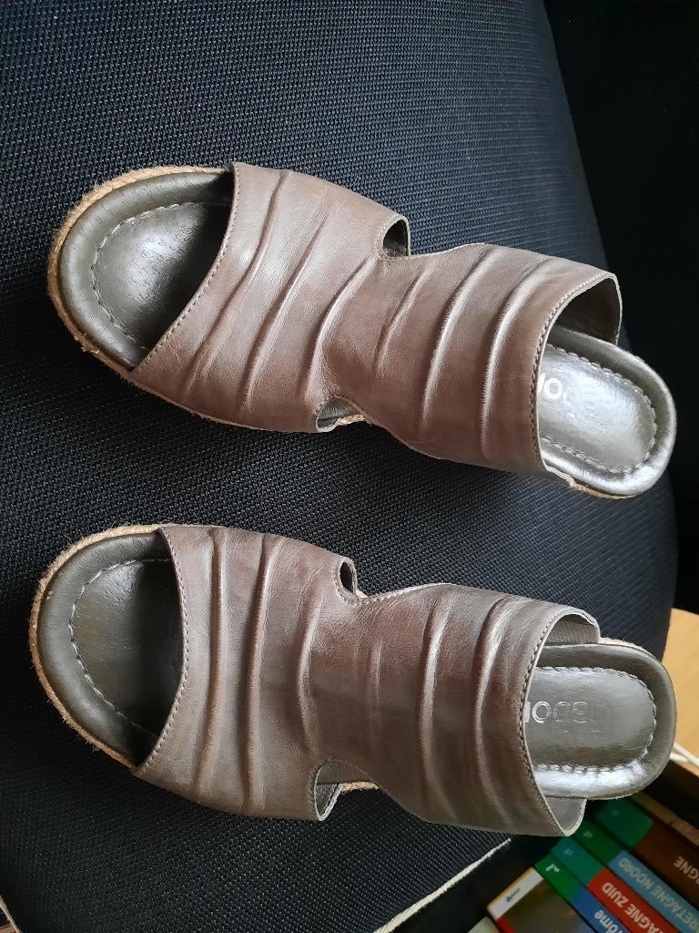 Gabor muiltjes taupe mt 38,5, Bruin, Verzenden, Gabor, Sandalen of Muiltjes