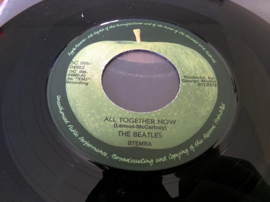 Zeldzaam -The Beatles – All Together Now / Hey Bulldog -1972, Gebruikt, 7 inch, Single, Ophalen of Verzenden