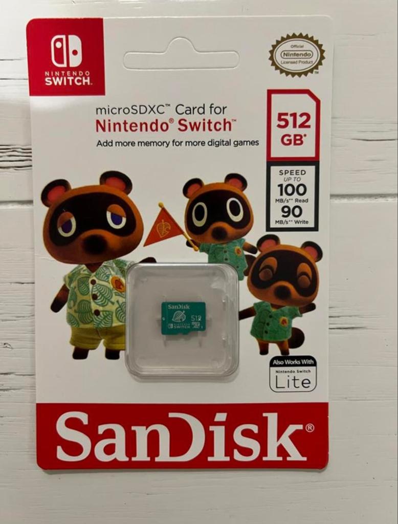 SanDisk microSDXC 512GB voor Nintendo Switch Animal Crossing, 1 speler, Ophalen of Verzenden, Nieuw, Vanaf 7 jaar
