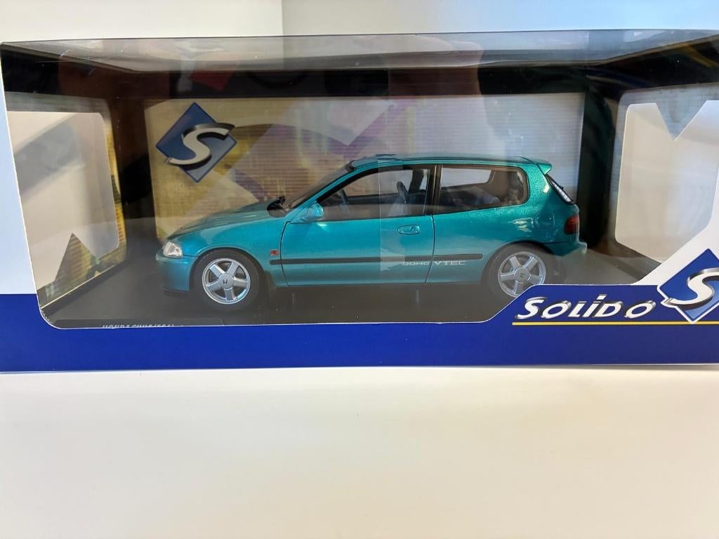 27685: Honda Civic Sir (EG6) - 1991 - Solido 1:18, Hobby en Vrije tijd, Modelauto's | 1:18, Solido, Auto, Solido, Nieuw