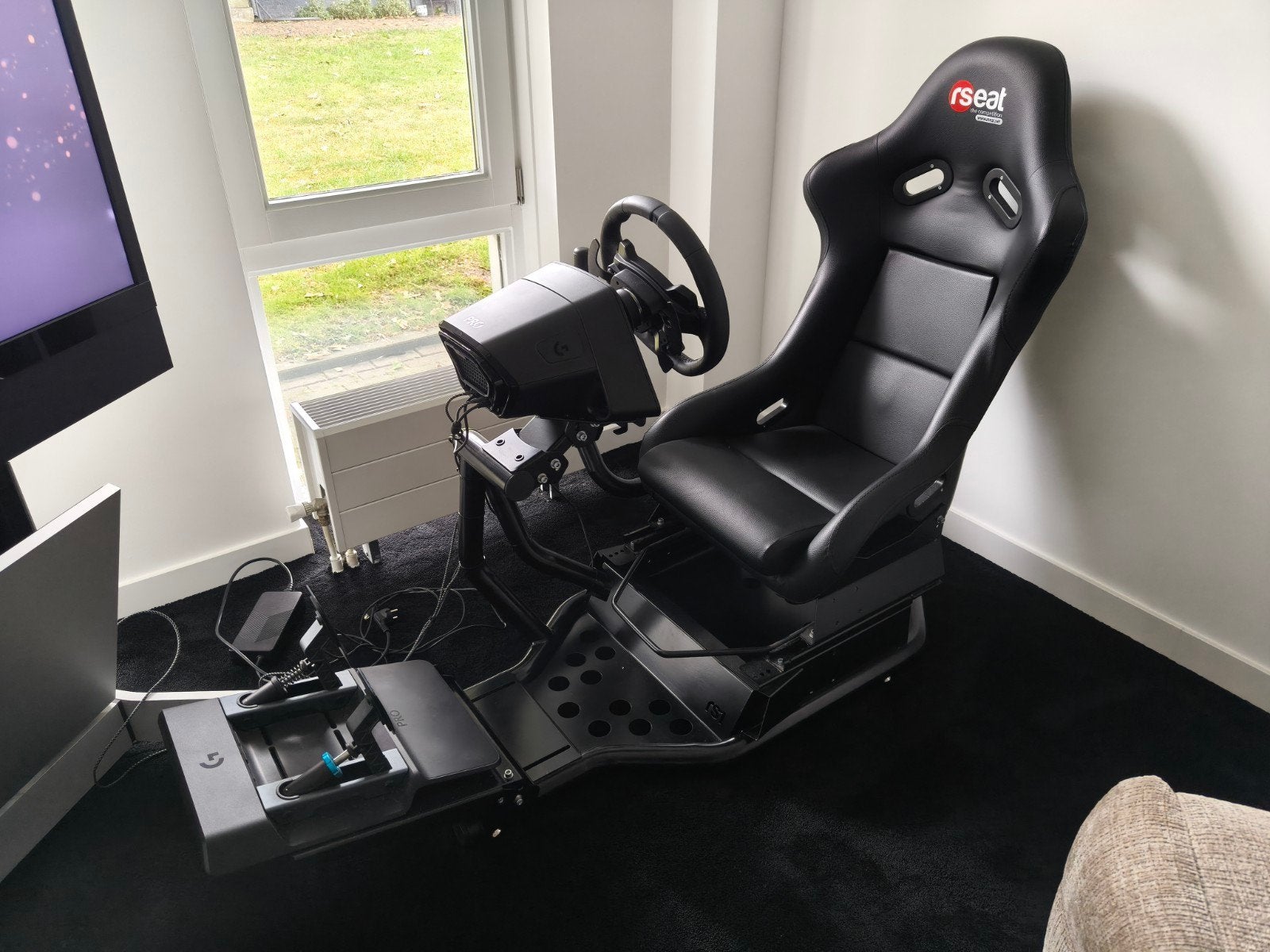 Sim rig Logitech g pro wheel pedals shifter RSeat RS1 PS5/PC, Spelcomputers en Games, Ophalen, Zo goed als nieuw, Playseat of Racestoel