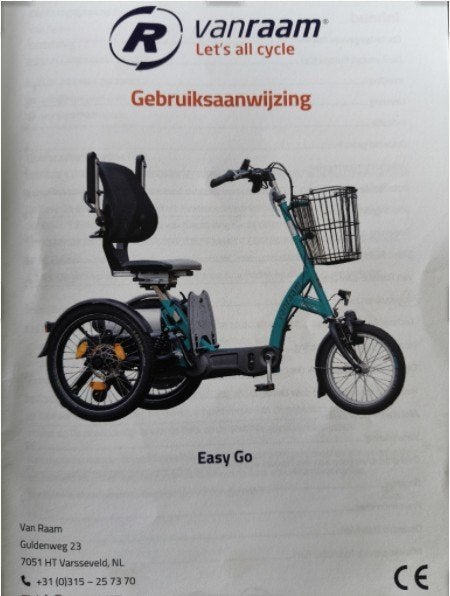 Van Raam Easy Go HT – fiets én scootmobiel, Ophalen, Zo goed als nieuw, Van Raam