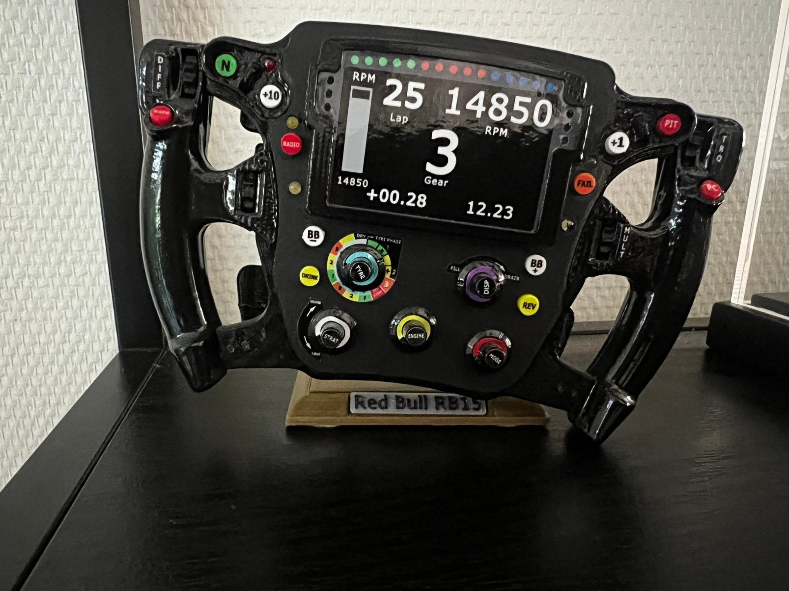 Red Bull RB15 F1 Stuur - Schaal 1:2 - Max Verstappen 2019, Ophalen, Zo goed als nieuw, Formule 1
