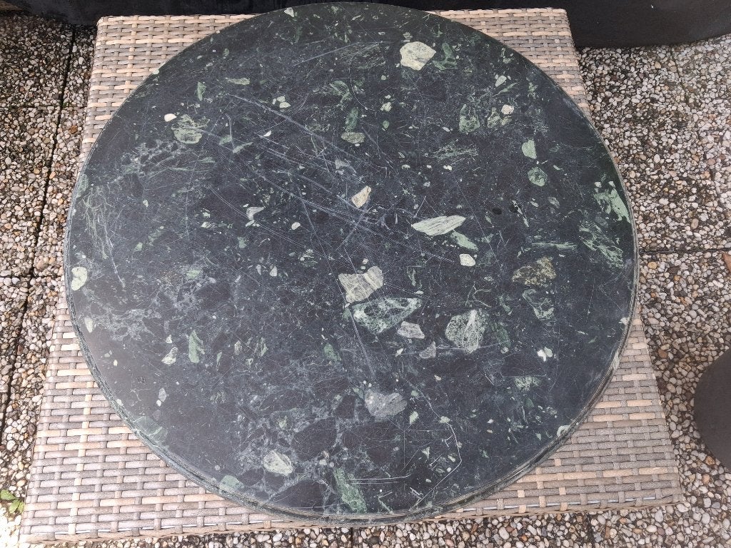 Groen marmeren tafelblad, Ophalen, Overige materialen, Gebruikt, 50 tot 100 cm