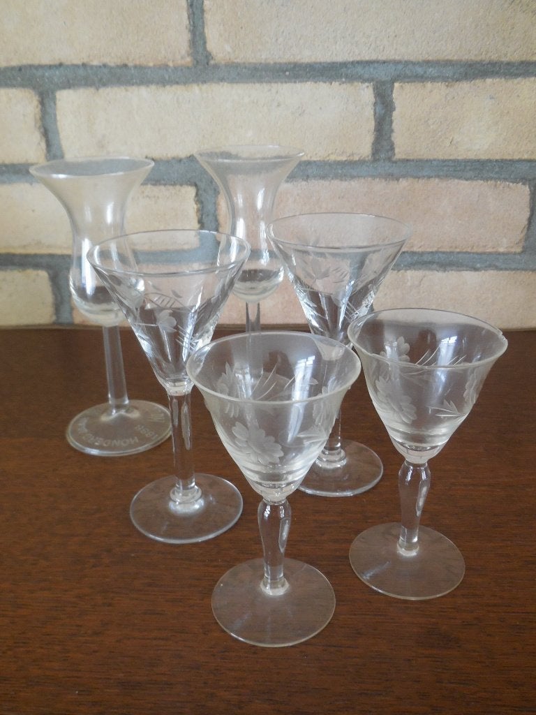 Oude borrelglaasjes, Ophalen, Gebruikt, Borrel- of Shotglas