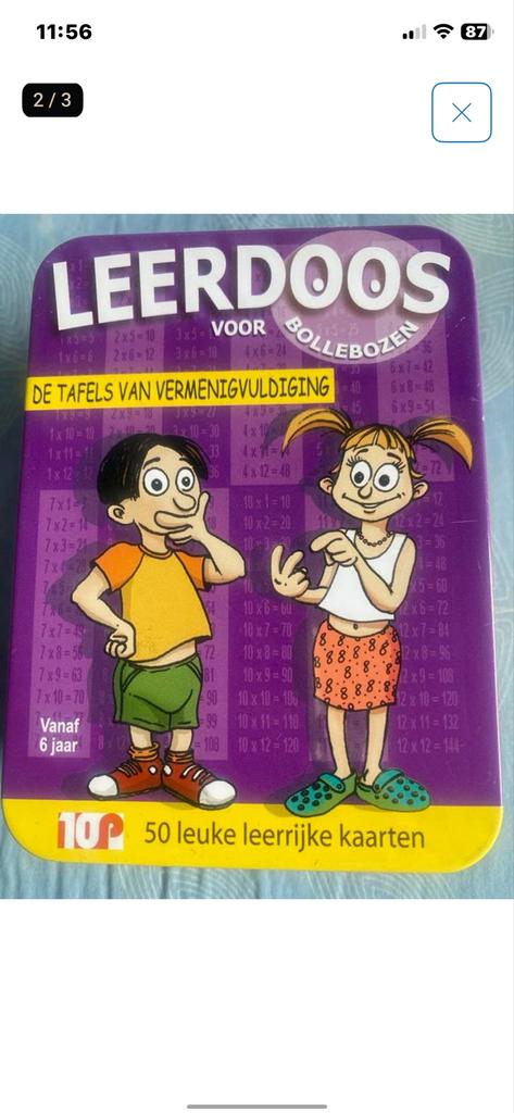 Leerdoos voor Bollebozen - Tafels van Vermenigvuldiging, Ophalen of Verzenden, Gebruikt, Rekenen