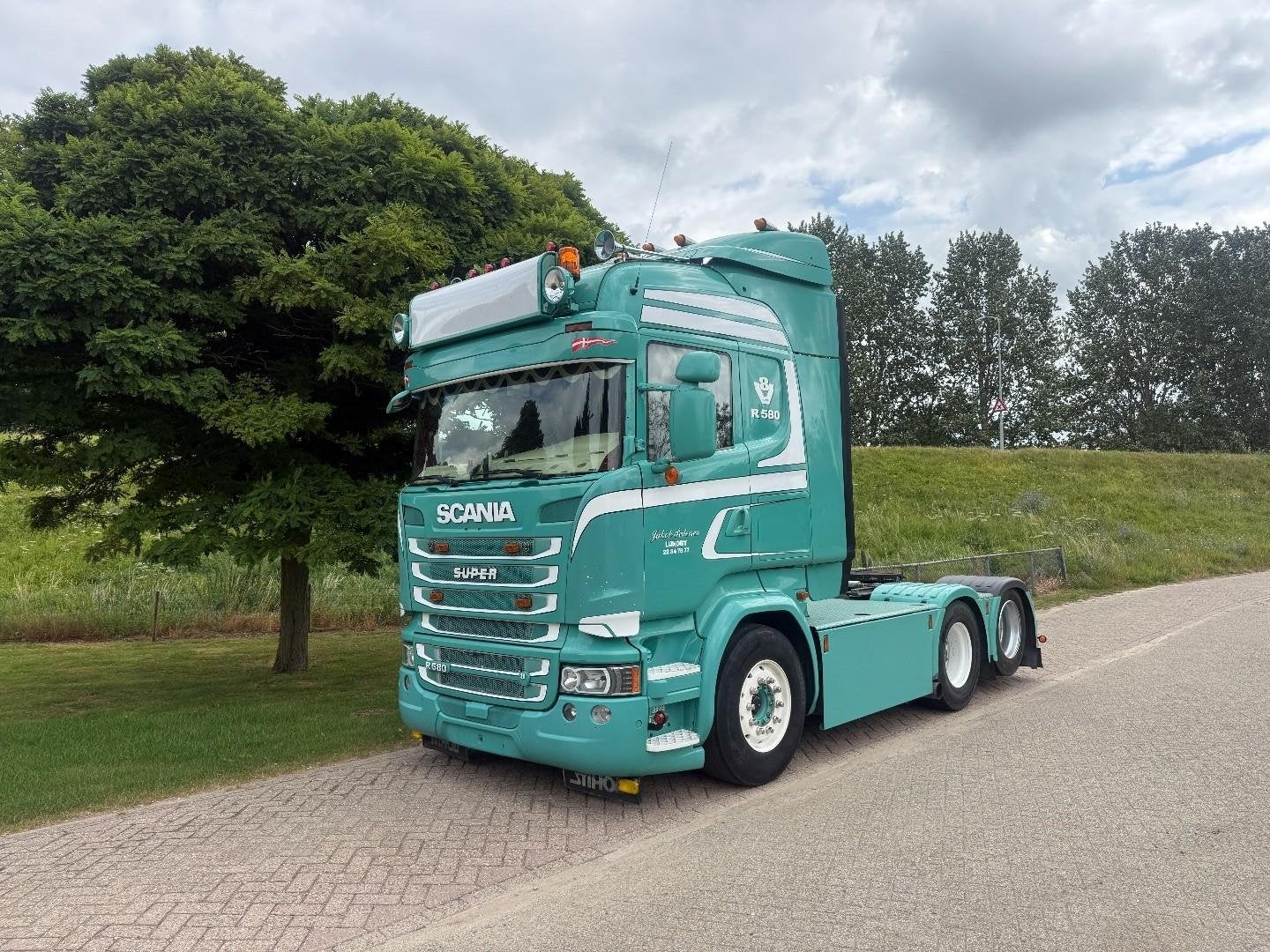 Scania R580 6X2 Manual- Euro 6 -PTO 310 WB VH1084, Auto's, Vrachtwagens, Overige brandstoffen, Bedrijf, Te koop, BTW verrekenbaar