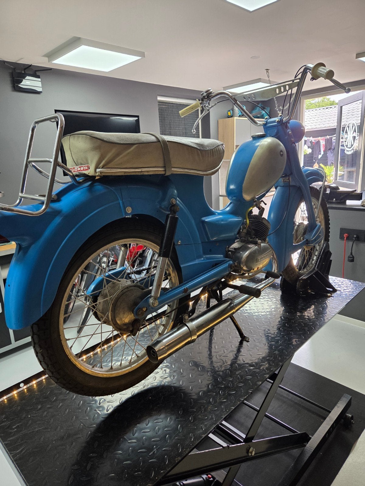 Zundapp project brommer met gereviseerd blok, Ophalen