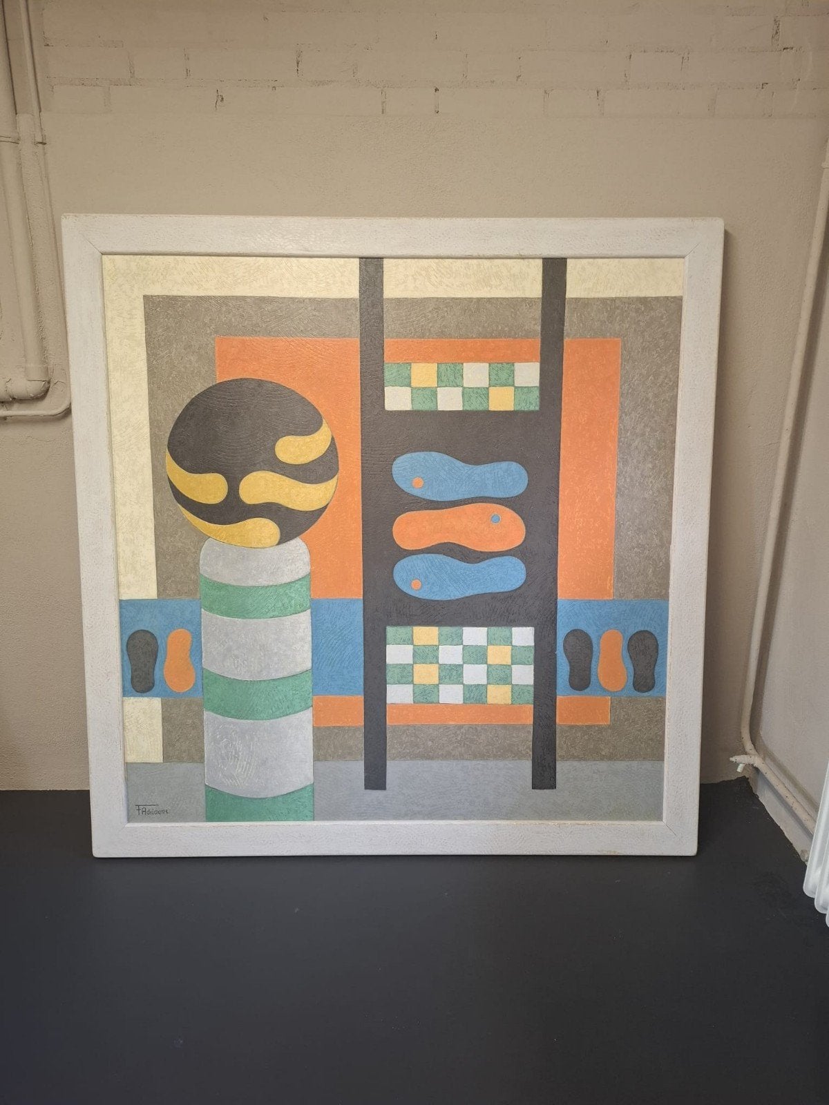 7 Kunstschilderijen van Frits Adriaans, Ophalen