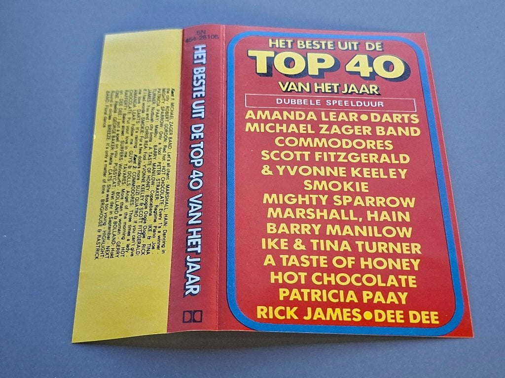 HET BESTE UIT DE TOP 40 VAN HET JAAR (MC), Ophalen of Verzenden, Zo goed als nieuw, Origineel, Met bewaardoos, rek of koffer
