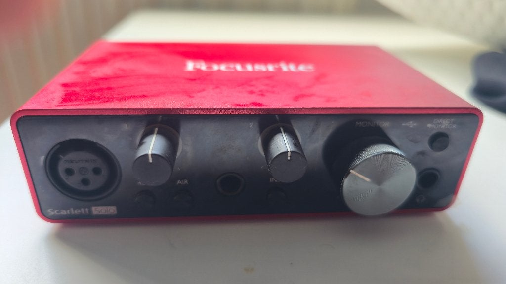 Focusrite scarlett Solo, Computers en Software, Geluidskaarten, Ophalen, Zo goed als nieuw, Extern, Focusrite