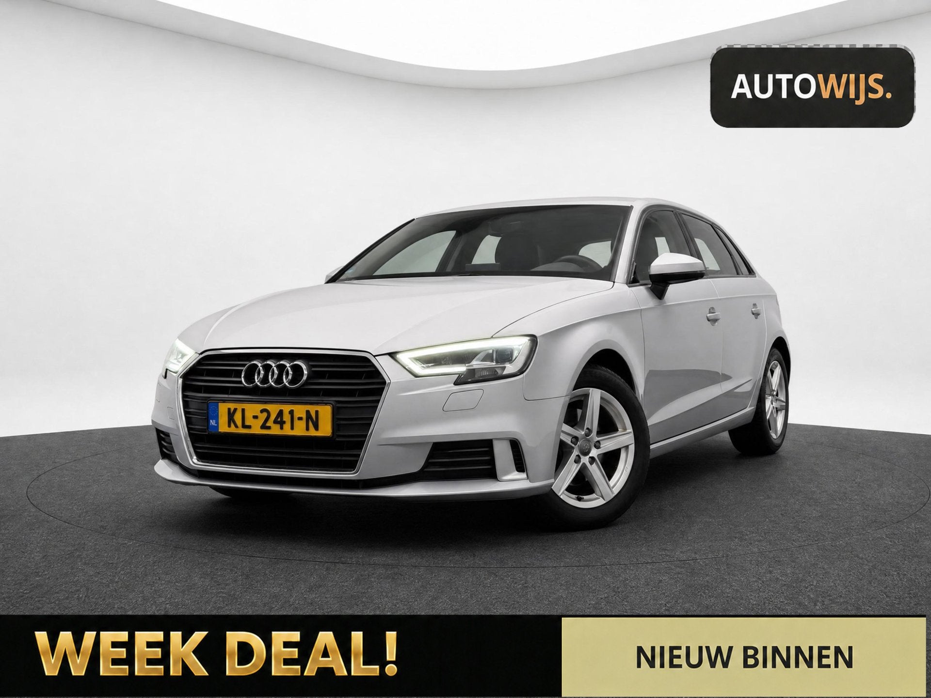 Audi A3 Sportback 1.0 TFSI Sport Lease Edition|AUT|NL AUT|LE, Auto's, Stof, Gebruikt, 116 pk, Origineel Nederlands
