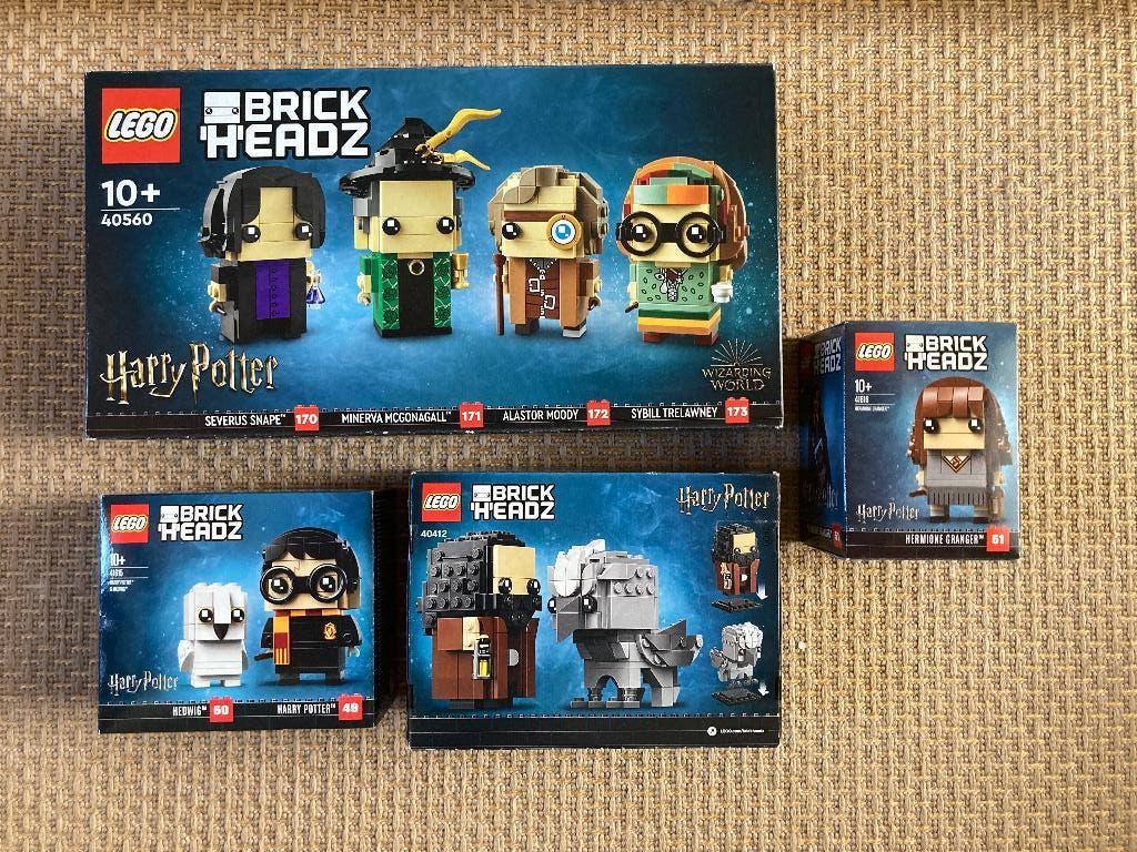 6x Lego Brickheadz Harry Potter thema, Lego, Harry Potter, Ophalen of Verzenden, Zo goed als nieuw