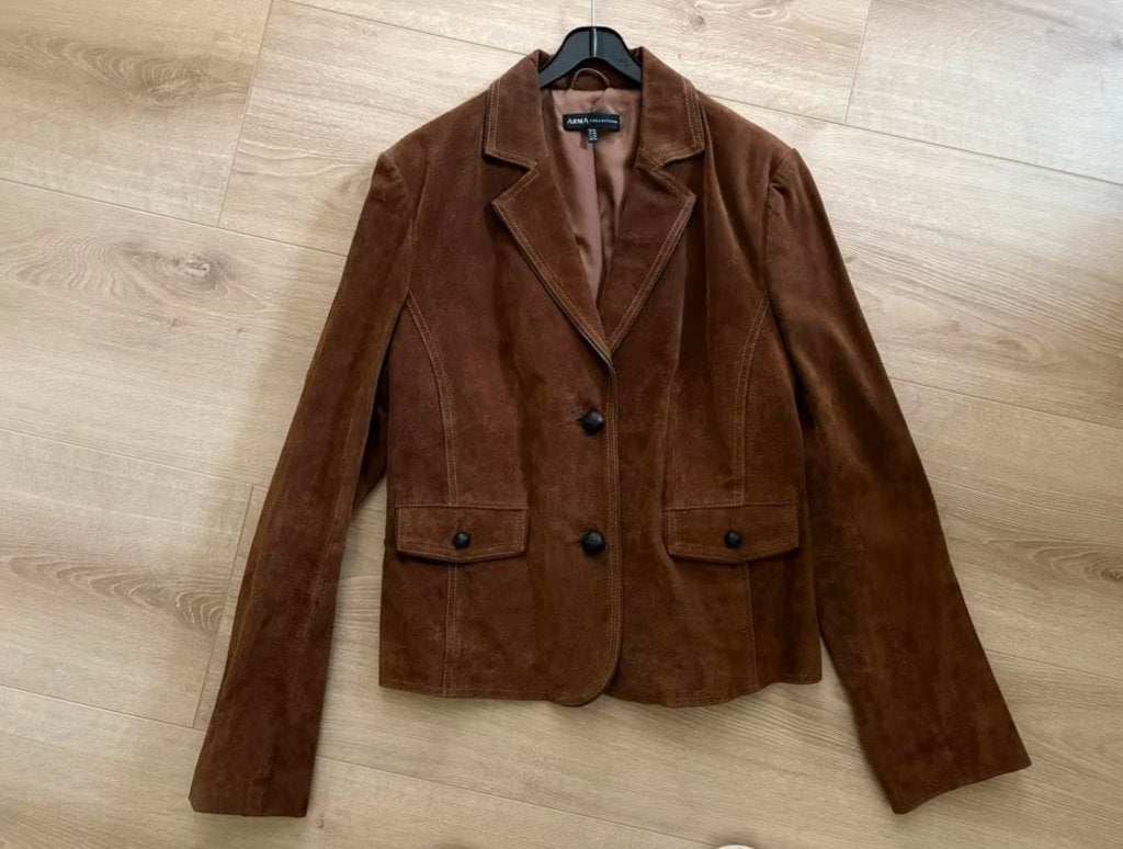 ARMA blazer bruin suéde maat 40 - nieuw, Maat 38/40 (M), Bruin, Nieuw, Ophalen of Verzenden