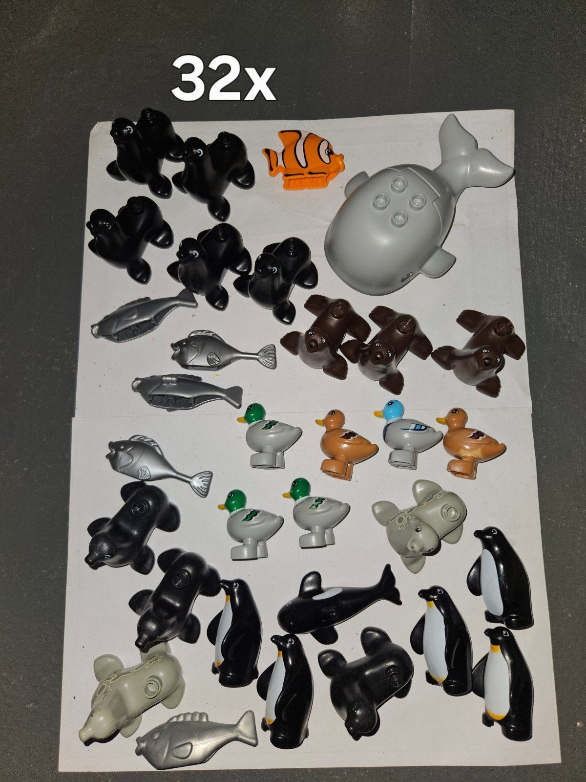 Duplo water dieren 32 stuks, Ophalen of Verzenden, Zo goed als nieuw, Duplo