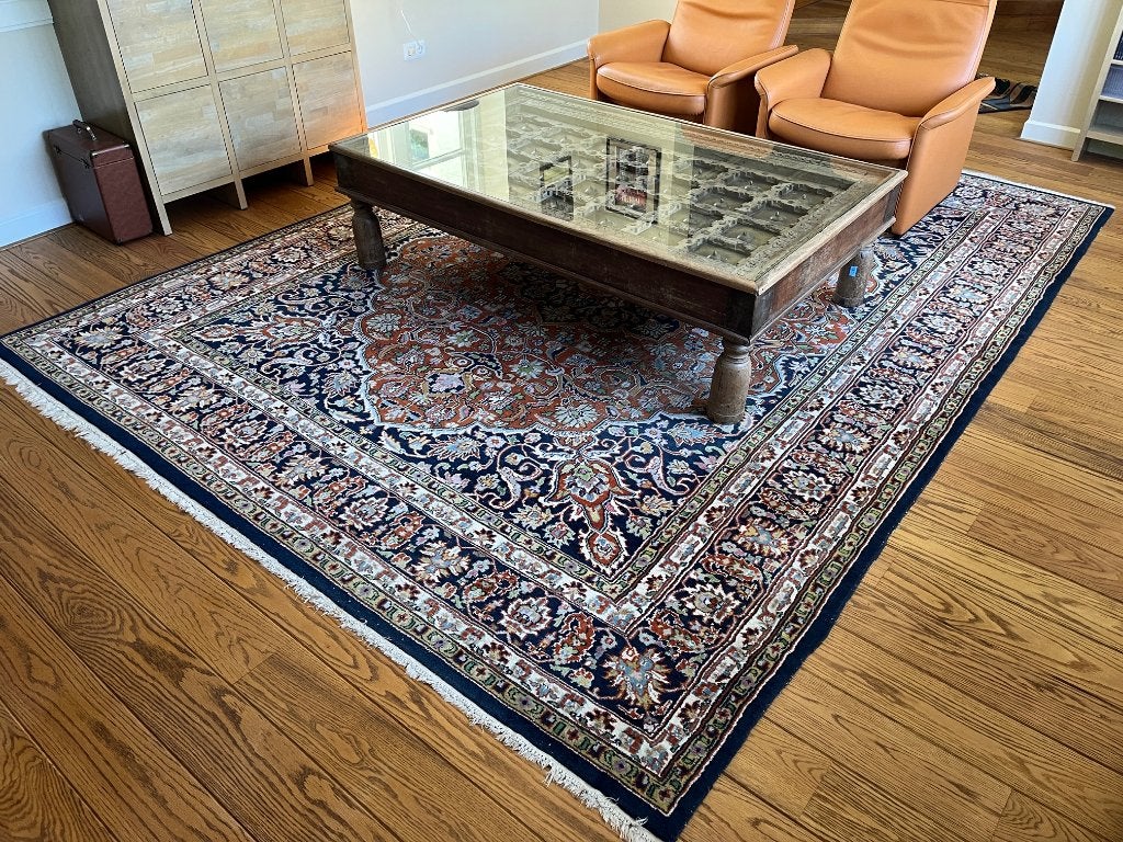 Vintage perzisch tapijt Sarouck Iran groot originele factuur, Ophalen, Gebruikt, 200 cm of meer, Sarouck handgeknoopt