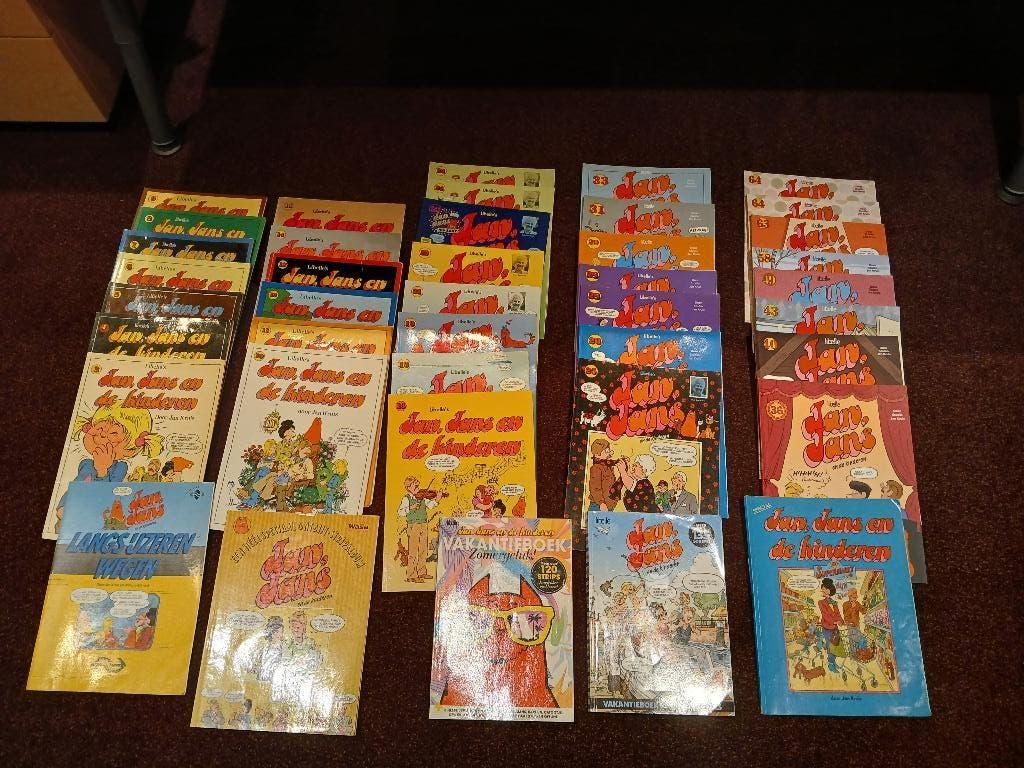 Grote stapel Jan Jans en de kinderen strips, Boeken, Stripboeken, Meerdere stripboeken, Ophalen of Verzenden, Gelezen