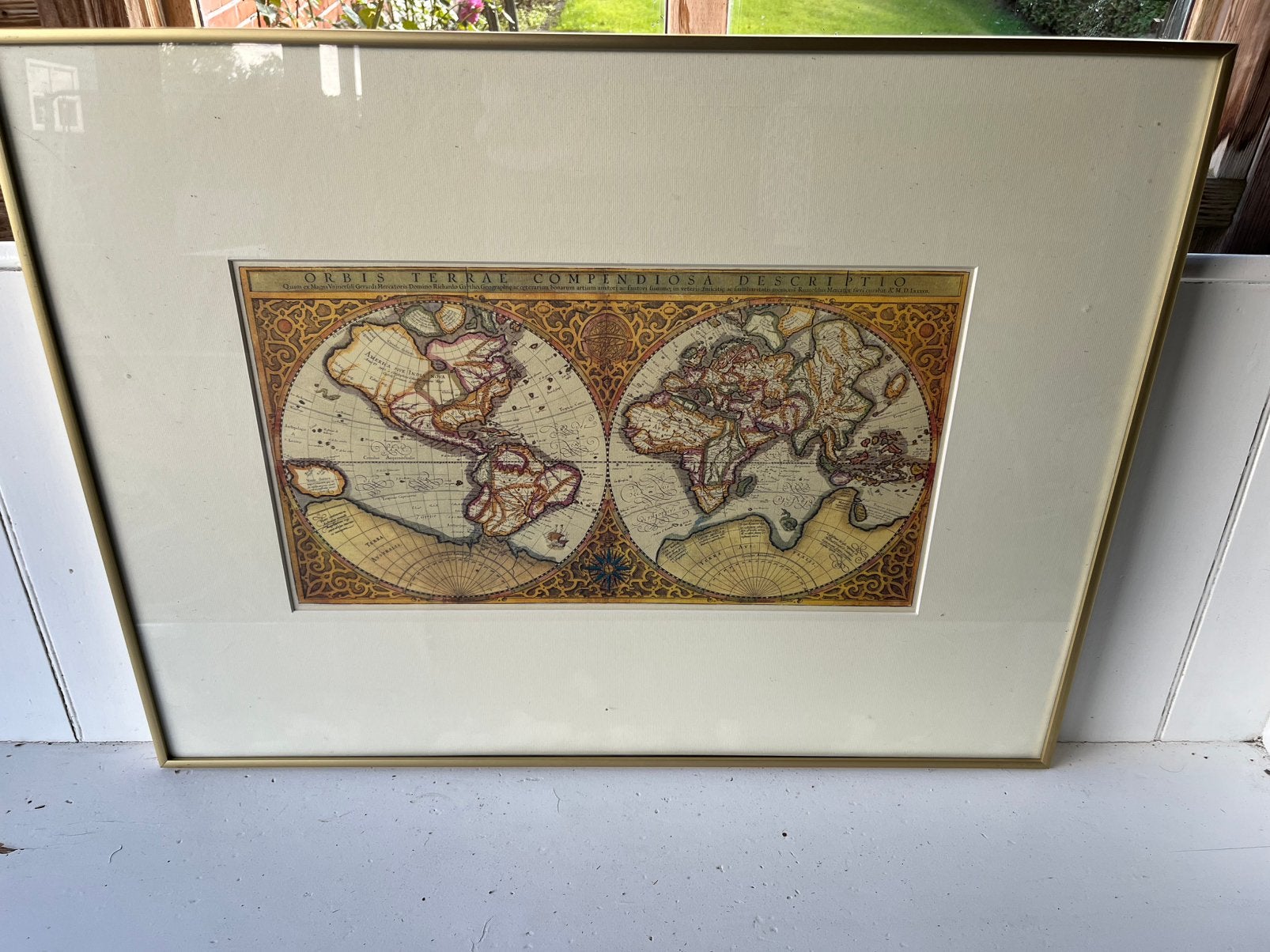 Ingelijste reproductie van de historische dubbelhalfronde, Ophalen, Schilderij