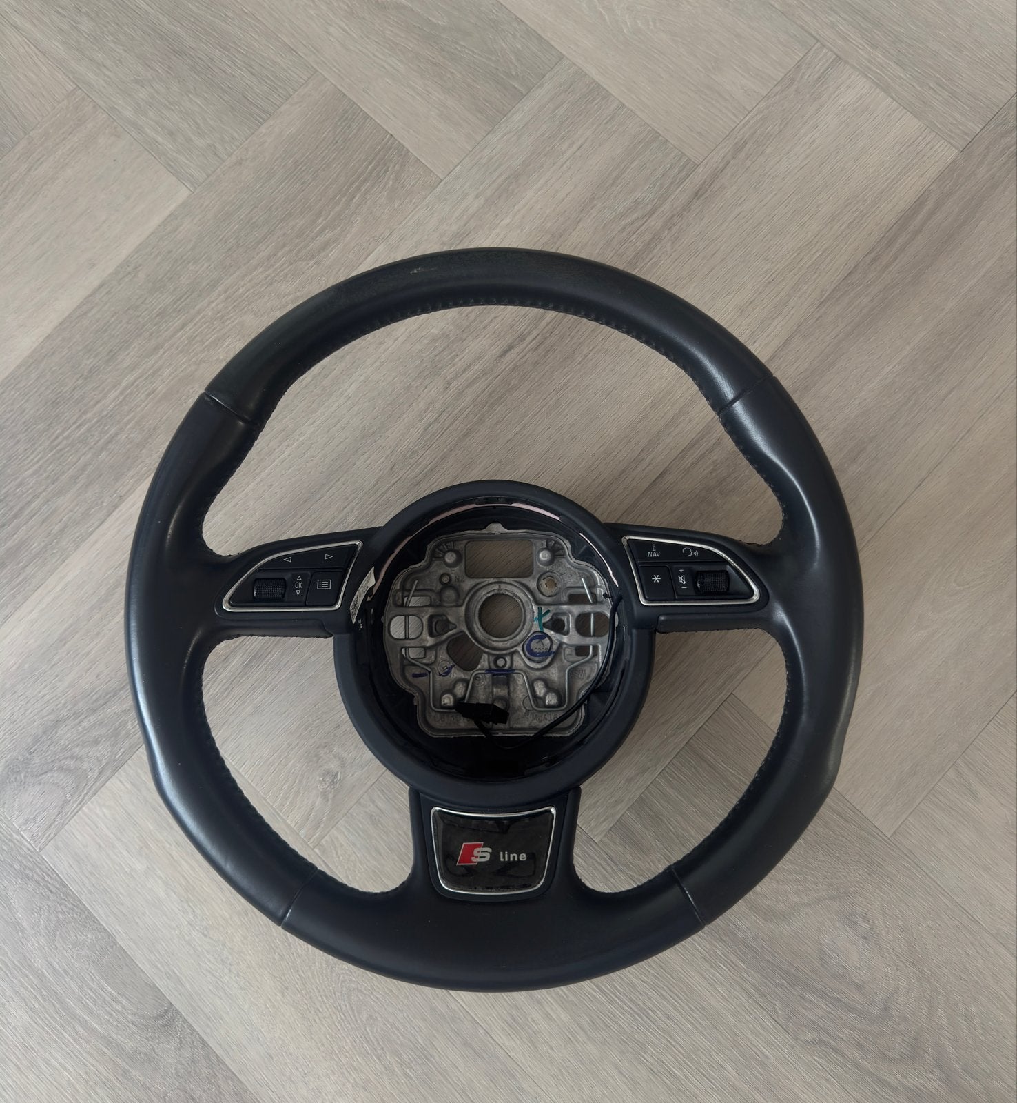 Origineel Audi S line stuurwiel met airbag cover, Auto-onderdelen, Ophalen of Verzenden, Gebruikt, Audi