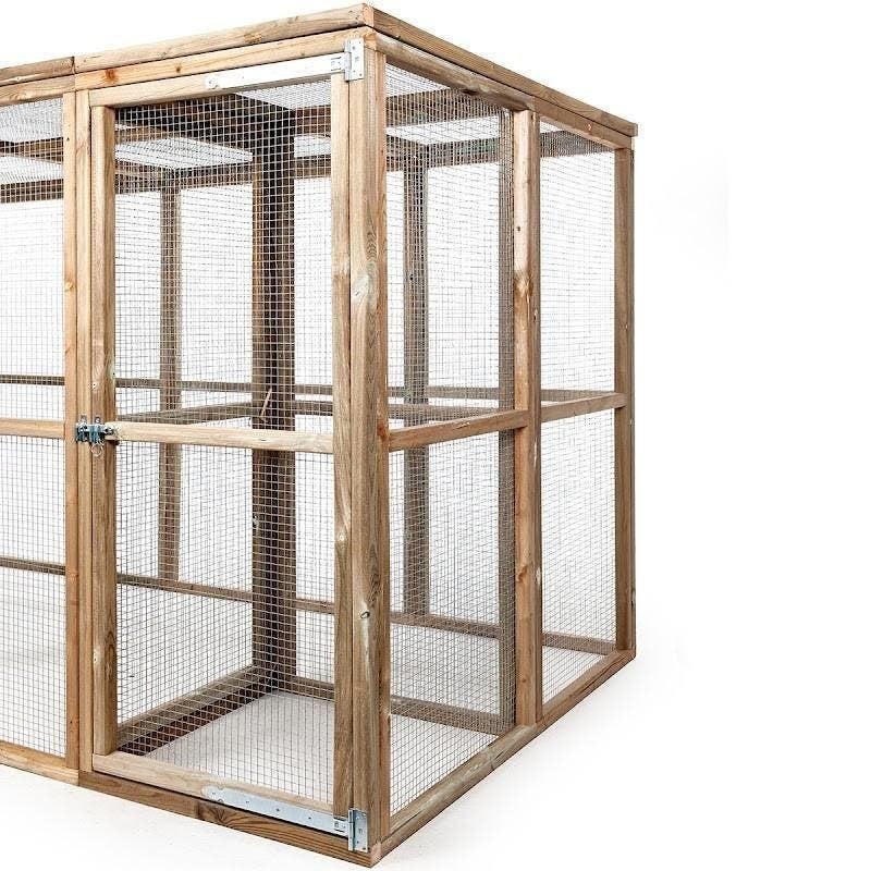 Houten Kippenren Adam met sluis, 110 cm of meer, Nieuw, Ophalen of Verzenden, 90 cm of meer