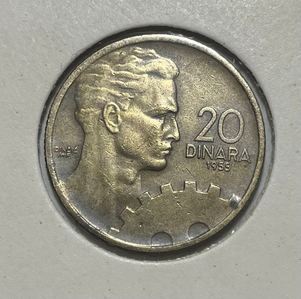 20 dinara Joegoslavië 1955, Ophalen of Verzenden, Joegoslavië