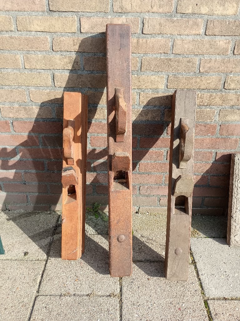 Set van 3 oude, grote schaven, Antiek en Kunst, Ophalen