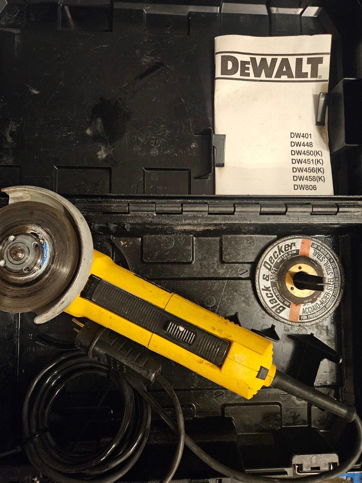 super werkende DEWALT haakse slijpermachine/koffer/schijf€45, Ophalen of Verzenden, Zo goed als nieuw, Multimeter